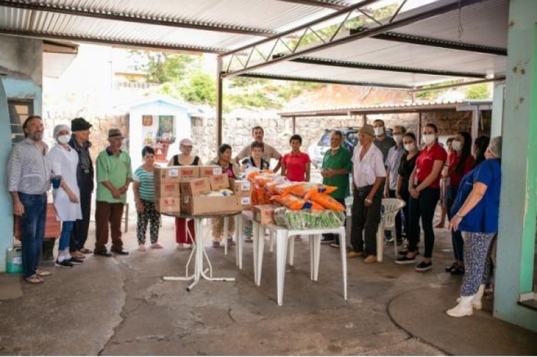 Capa notícia Entidades lourencianas recebem mais de 1,2 mil quilos de alimentos