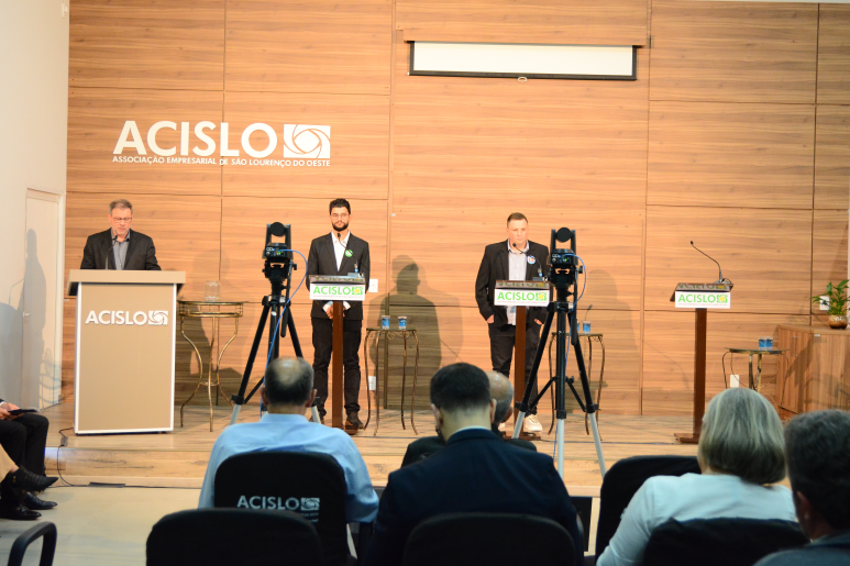 Capa notícia Acislo realiza debate político entre candidatos ao executivo municipal